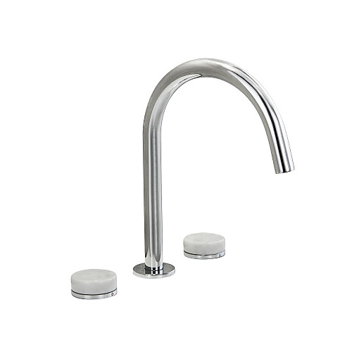 

Bathroom Sink Faucet - Waterfall / Widespread Chrome Widespread Two Handles Three HolesBath Taps