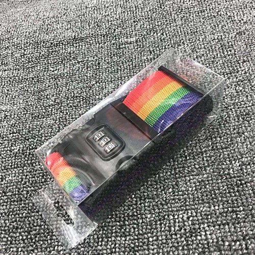 

Travel Luggage Strap Luggage Accessory Durable Polyester Rainbow Travel Accessory