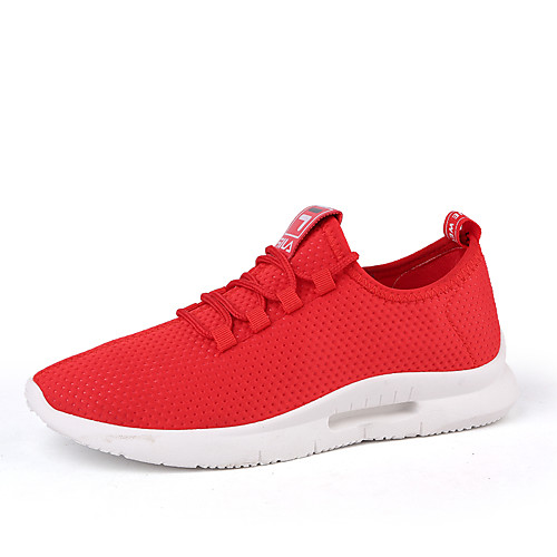 

Men's Comfort Shoes Spring & Summer / Fall & Winter Sporty / Casual Athletic Outdoor Trainers / Athletic Shoes Running Shoes Mesh Breathable Non-slipping Wear Proof White / Black / Red