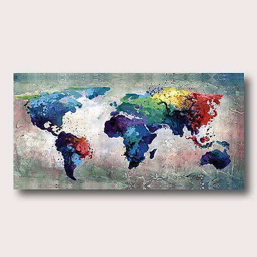 

Oil Painting Hand Painted Horizontal Abstract Comtemporary Modern Stretched Canvas