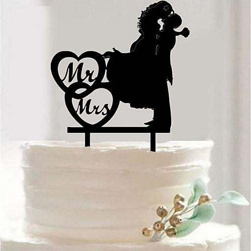 

Cake Topper Wedding Romantic Other Material Wedding with Sweetheart / Solid 1 pcs OPP