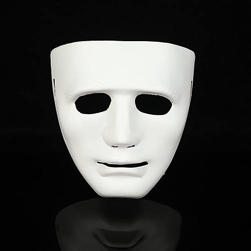

White Mask Halloween Mask Inspired by Melbourne Shuffle Dance Black White Halloween Halloween Masquerade Adults' Men's Women's