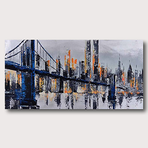 

Oil Painting Hand Painted Horizontal Abstract Comtemporary Modern Stretched Canvas