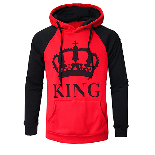 

Men's Hoodie Graphic Text Cartoon Hooded Casual Streetwear Hoodies Sweatshirts Red Light gray / Letter