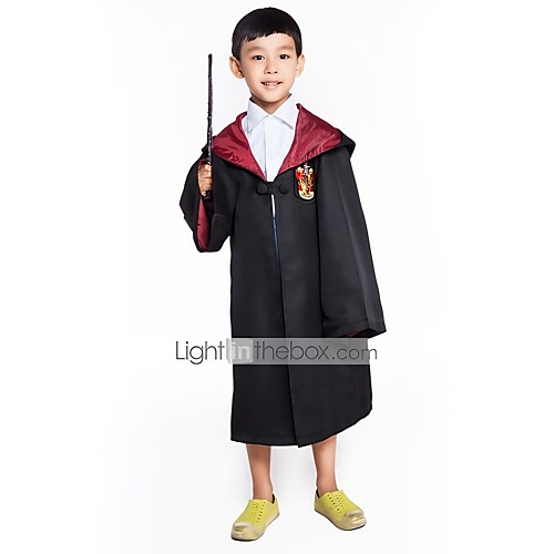 

Cosplay Harry James Potter Magic Harry Gryffin d'or Cloak Unisex Movie Cosplay Yellow Red Blue Cloak Textile Cloth