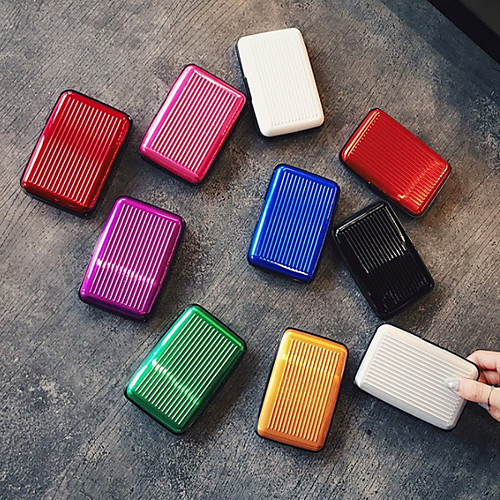 

Passport Holder & ID Holder Aluminum Alloy Portable / Multi-function Solid Colored