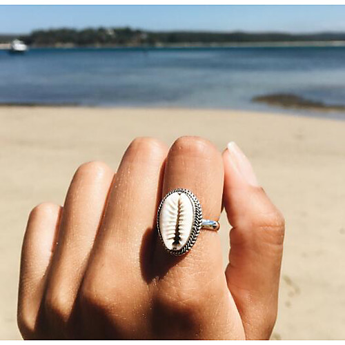 

Women's Statement Ring Ring 1pc Silver Alloy Date Jewelry