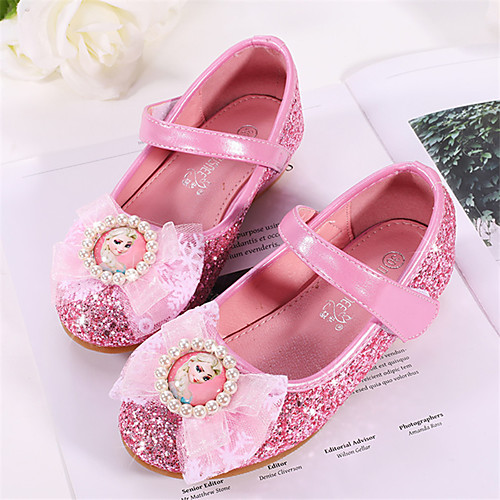 

Girls' Ballerina / Flower Girl Shoes / Children's Day PU Flats Toddler(9m-4ys) / Little Kids(4-7ys) Sparkling Glitter Pink / Gold / Blue Spring / Fall / Wedding / Party & Evening / Wedding / Rubber