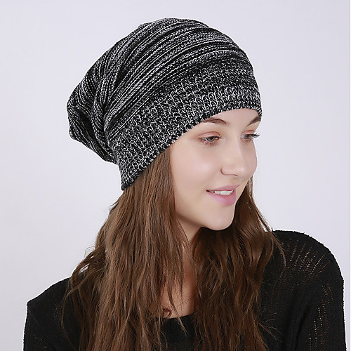 

Unisex Active Basic Cute Acrylic Floppy Hat-Solid Colored Fall Winter Blue Light gray Brown