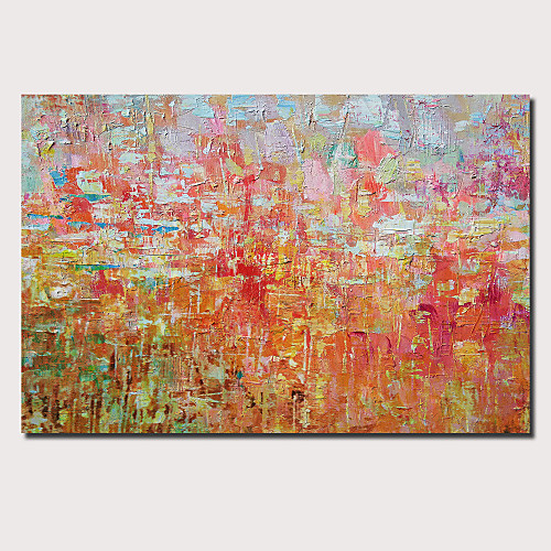 

Oil Painting Hand Painted Abstract Landscape Comtemporary Modern Stretched Canvas With Stretched Frame or Rolled Without Frame