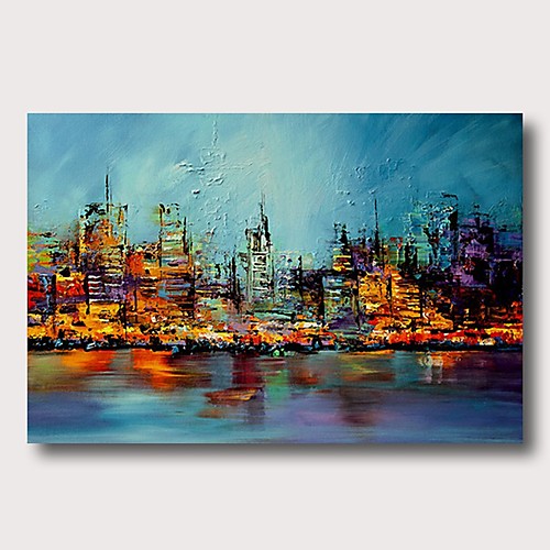 

Oil Painting Hand Painted Vertical Abstract Comtemporary Modern Stretched Canvas