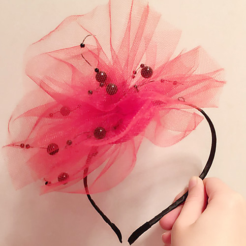 

Tulle / Alloy Headbands with Flower 1 Piece Special Occasion / Daily Wear Headpiece