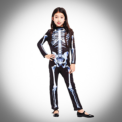 

Skeleton / Skull Cosplay Costume Kid's Boys' Cosplay Halloween Halloween Carnival Masquerade Festival / Holiday Polyster Black Easy Carnival Costumes Cool Skulls / Leotard / Onesie / Leotard / Onesie