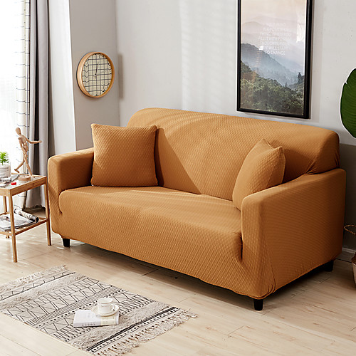 

Sofa Cover Solid Colored Reactive Print Polyester Slipcovers