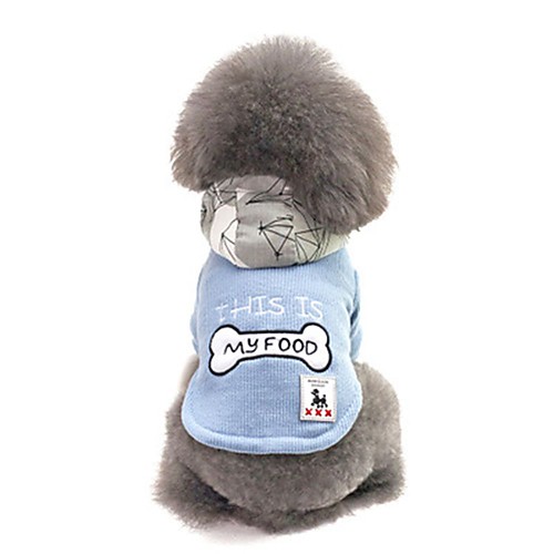 

Dog Coat Sweater Sweatshirt Patterned Character Bone Casual / Daily Simple Style Outdoor Winter Dog Clothes Puppy Clothes Dog Outfits Blue Coffee Costume for Girl and Boy Dog Cotton S M L XL XXL