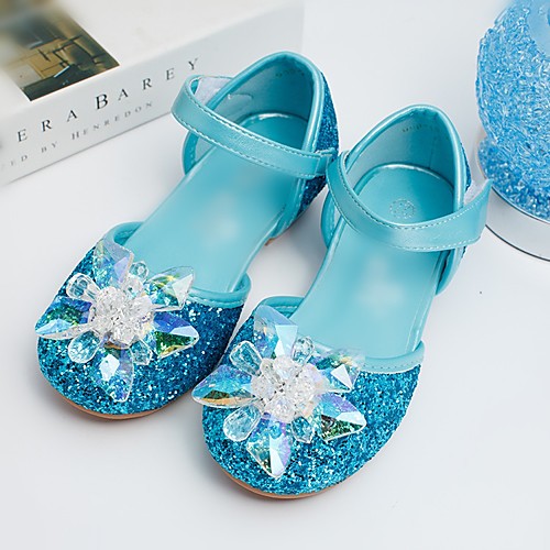 

Girls' Comfort / Flower Girl Shoes / Children's Day PU Sandals Toddler(9m-4ys) / Little Kids(4-7ys) Sparkling Glitter Blue / Silver Spring / Summer / Wedding / Party & Evening / Wedding / Rubber