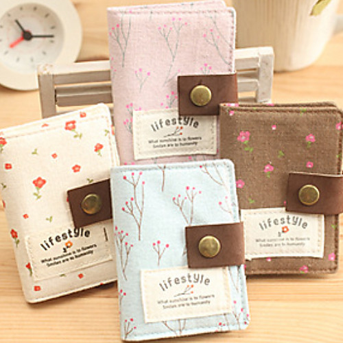 

Passport Holder & ID Holder Nylon Portable Flower