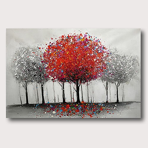 

Oil Painting Hand Painted Horizontal Abstract Comtemporary Modern Stretched Canvas