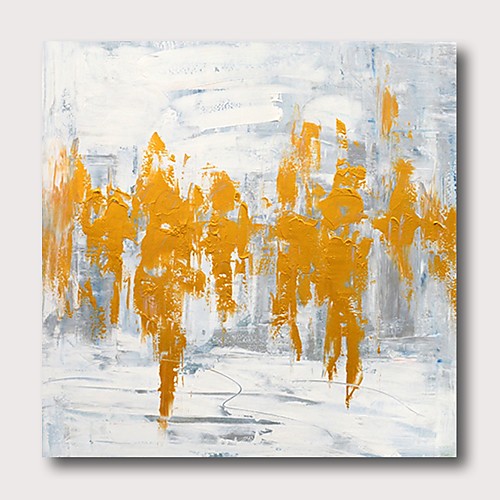 

Oil Painting Hand Painted Square Abstract Comtemporary Modern Stretched Canvas