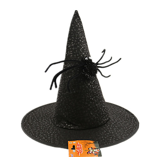 

Witch Wizard Cosplay Costume Hat Adults' Men's Hat Halloween Halloween Carnival Masquerade Festival / Holiday Nonwoven Black / Purple / Red Men's Women's Easy Carnival Costumes Solid Colored