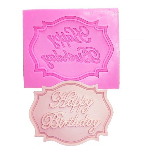 

Happy Birthday Letter Silicone Mold Chocolate Fondant Cake Decoration Tools