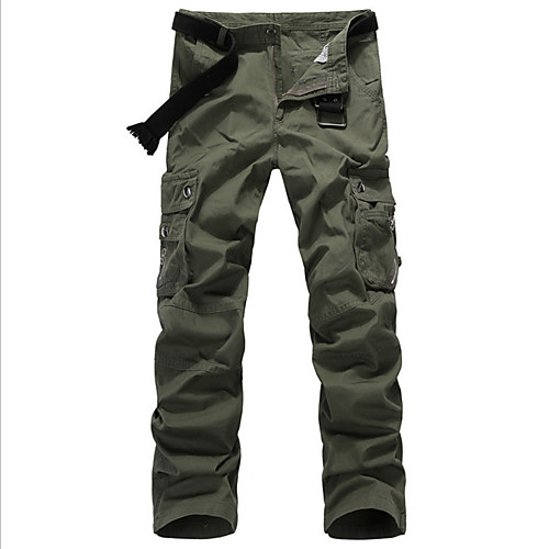 

Men's Hiking Pants Trousers Solid Color Summer Outdoor Lightweight Breathable Quick Dry Sweat-wicking Cotton Pants / Trousers Bottoms Black Army Green Khaki Coffee Camping / Hiking Fishing Hiking 28