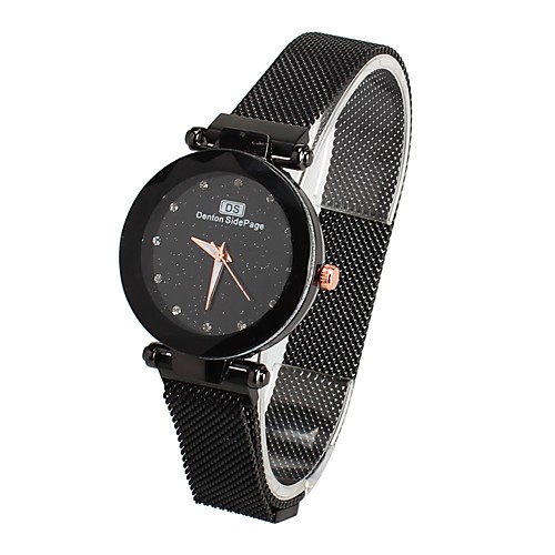 

Women's Bracelet Watch Classic Fashion Black Brown Purple Stainless Steel Chinese Quartz Purple Dark Navy Rose Gold Diamond Casual Watch 30 m 1 pc Analog One Year Battery Life / Jinli 377