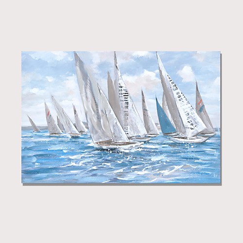

Oil Painting Hand Painted Horizontal Landscape Pop Art Comtemporary Modern Stretched Canvas