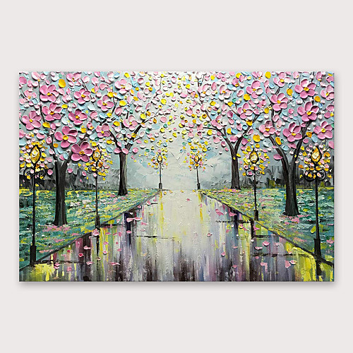

Oil Painting Hand Painted Horizontal Abstract Modern Stretched Canvas