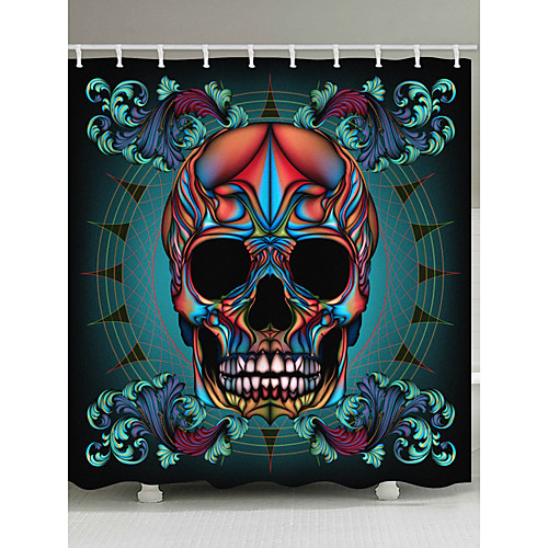 

Shower Curtains & Hooks Country Polyester Machine Made Waterproof Bathroom