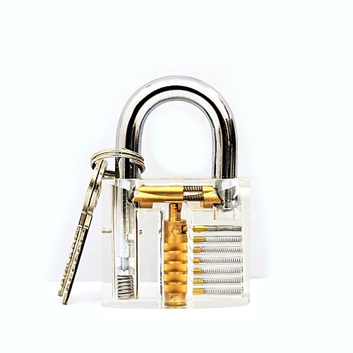 

Transparent Visible Pick Cutaway Practice Padlock Lock