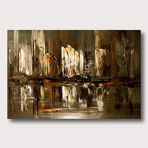 

Oil Painting Hand Painted Vertical Abstract Comtemporary Modern Stretched Canvas