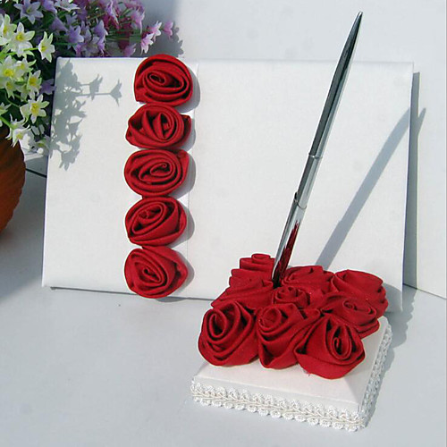 

Wedding Guest Book / Pen Set 53 Flower Nonwovens