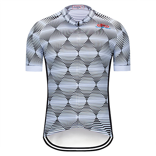 

Men's Short Sleeve Cycling Jersey Titanium Bike Jersey Top Mountain Bike MTB Road Bike Cycling Quick Dry Sports Clothing Apparel / Micro-elastic