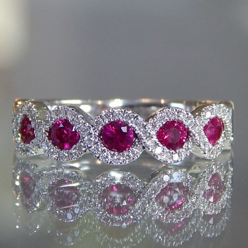 

Women Band Ring Cubic Zirconia Classic Red Copper Silver-Plated Mood Stylish Luxury European 1pc 6 7 8 9 10 / Women's