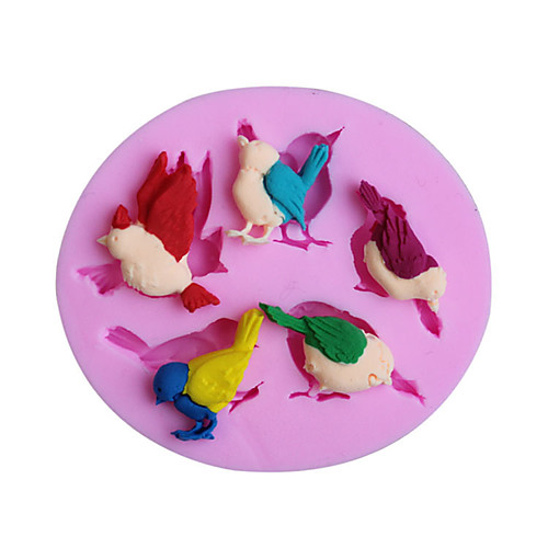 

Birds Silicone Cake Molds Birthday Cake Decoration Tools Fondant Gumpaste Chocolate