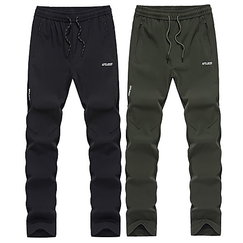 

Men's Hiking Pants Trousers Solid Color Summer Outdoor Lightweight Breathable Quick Dry Stretchy Memory Foam Pants / Trousers Bottoms Dark Grey Black Army Green Royal Blue Camping / Hiking Fishing