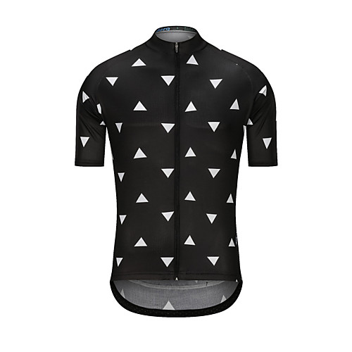 

Men's Short Sleeve Cycling Jersey Black Bike Jersey Top Sports Terylene Clothing Apparel / High Elasticity