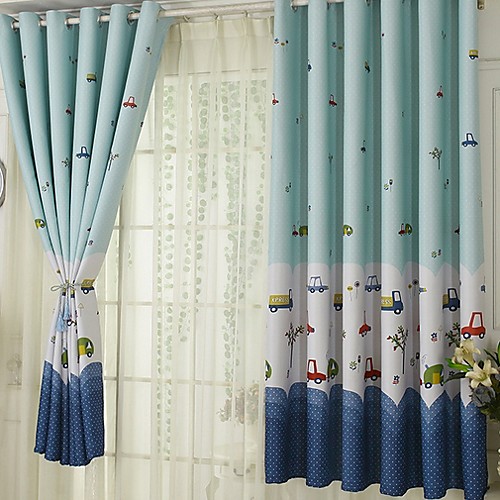 

Contemporary Blackout One Panel Curtain Living Room Curtains