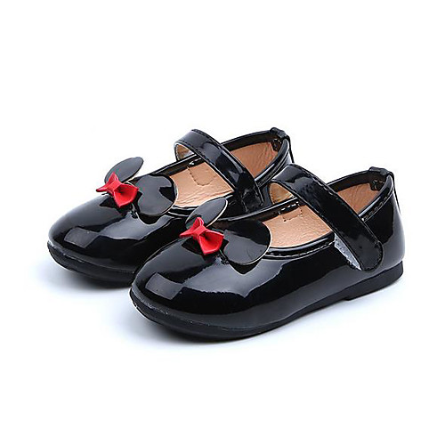 

Girls' Mary Jane PU Flats Toddler(9m-4ys) / Little Kids(4-7ys) / Big Kids(7years ) Bowknot Black / Red / Silver Spring & Summer