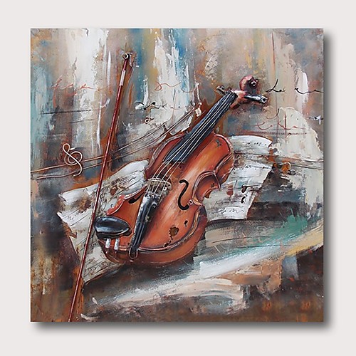 

Oil Painting Hand Painted Square Abstract Comtemporary Modern Stretched Canvas
