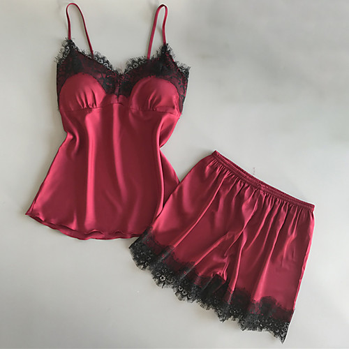 

Normal Polyester Bras & Panties Sets Sexy Solid Colored Wedding Lace