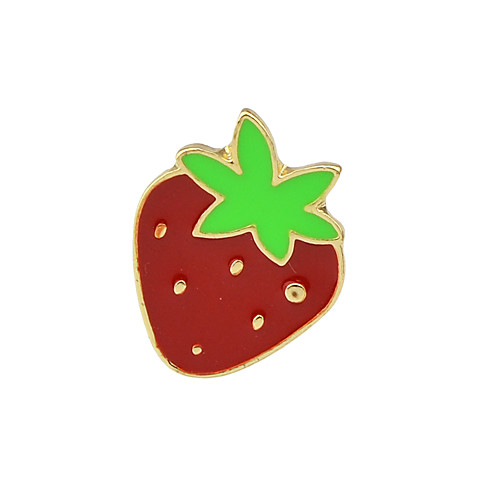 

Women's Brooches Geometrical Strawberry Stylish Sweet Brooch Jewelry Red For Date Office & Career