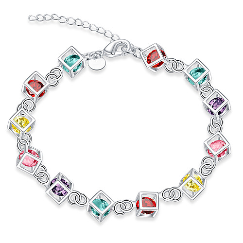 

Chain Bracelet Party Brass Bracelet Jewelry Rainbow For