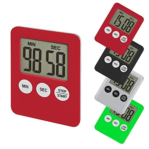 

Kitchen Timers Minute Second Count Up Count Down Fashion Simple Super Thin LCD Digital Screen Kitchen Timer Square Cooking Timer