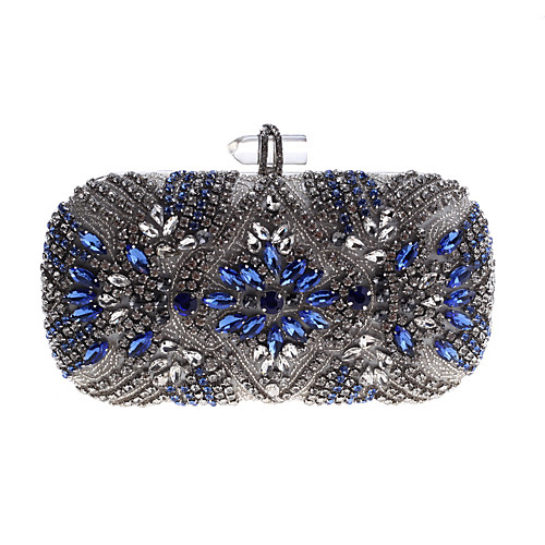 

Women's Bags Acrylic Alloy Evening Bag Buttons Crystals Party Event / Party Daily Evening Bag Wedding Bags Handbags Silver