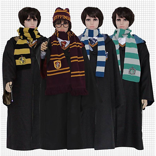 

Cosplay Harry James Potter Magic Harry Gryffin d'or Unisex Movie Cosplay Yellow Red Blue Robe Hook Cloak Scarf Terylene