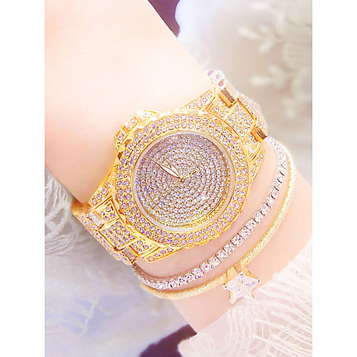 

Women's Wrist Watch Gold Watch Analog Quartz Casual Water Resistant / Waterproof Casual Watch / Stainless Steel