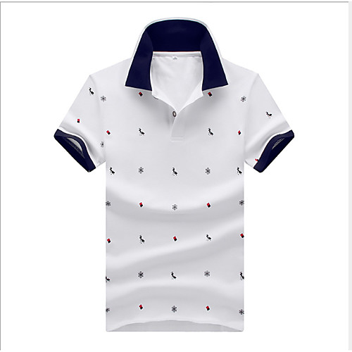 

Men's Polka Dot Slim Polo - Cotton White / Blue / Royal Blue / Gray