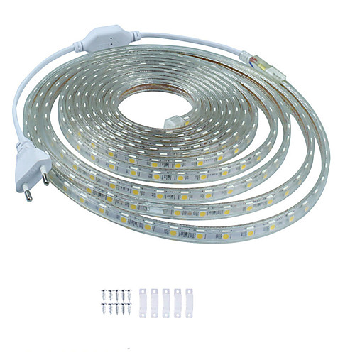 

KWB 5M LED Light Strips Waterproof Tiktok Lights Shine Decor 220V Rope Lights 5050 10mm 300LEDs for Indoor Outdoor Ambient Commercial Lighting Decoration
